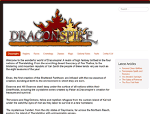 Tablet Screenshot of draconspire.com